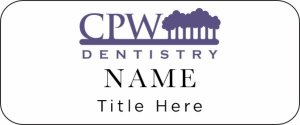 (image for) cpw dentistry Standard White Badge