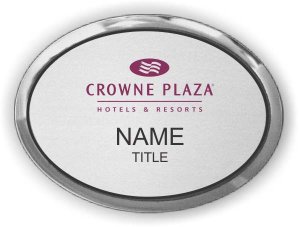 (image for) Crowne Plaza Logo B Executive Oval Silver Badge
