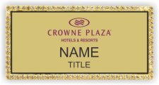 (image for) Crowne Plaza Logo C Gold Bling Badge