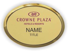 (image for) Crowne Plaza Logo C Executive Oval Gold Badge