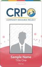 (image for) Community Resource Project, Inc. Photo ID Badge - Red