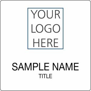 (image for) Custom Logo White Square Badge