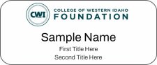 (image for) College of Western Idaho - Standard White Badge