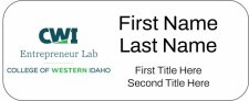 (image for) College of Western Idaho Entrepreneur Lab | Standard White Badge