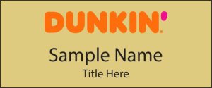 (image for) Dunkin\' Standard Square Gold Badge