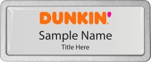 (image for) Dunkin\' Prestige Pebbled Silver Badge
