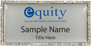 (image for) Equity Real Estate Bling Silver Badge