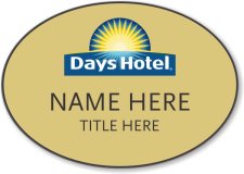 (image for) Days Hotel Gold Oval Badge