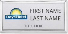 (image for) Days Hotel Silver Executive Badge - Stacked Name
