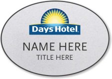 (image for) Days Hotel Silver Oval Badge