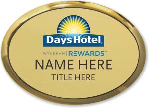 (image for) Days Hotel / Wyndham Gold Executive Oval Badge