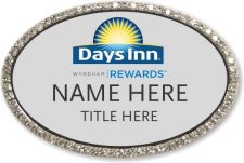 (image for) Days Inn / Wyndham Oval Silver Bling Badge