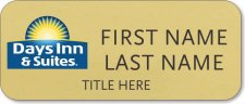 (image for) Days Inn & Suites Gold Badge - Stacked Name