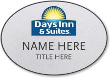 (image for) Days Inn & Suites Silver Oval Badge
