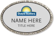 (image for) Days Suites Oval Silver Bling Badge