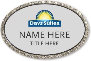 (image for) Days Suites Oval Silver Bling Badge