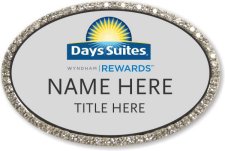 (image for) Days Suites / Wyndham Oval Silver Bling Badge