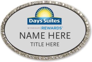 (image for) Days Suites / Wyndham Oval Silver Bling Badge
