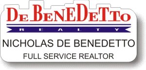 (image for) Debenedetto Realty White Shaped Badge