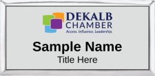 (image for) DeKalb Chamber of Commerce Executive Silver badge Logo B
