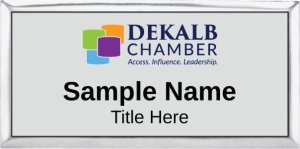 (image for) DeKalb Chamber of Commerce Executive Silver badge Logo B