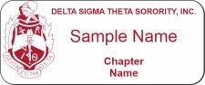 (image for) Delta Sigma Theta Sorority - Standard White badge