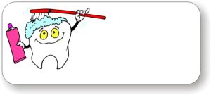 (image for) #OR2 Dental White Name Badge Logo Only Pack of 10