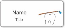 (image for) #OR9 Dental White Name Badge