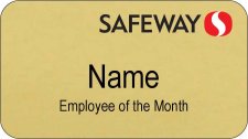 (image for) Safeway Denver Gold EOM Name Badge