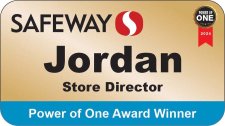 (image for) Safeway Gold Denver Power of One Name Badge