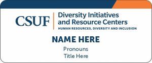 (image for) DIRC Standard White Badge With Color Border - Default Option