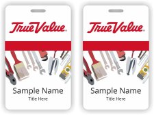 (image for) True Value Vertical ID Double Sided Badge