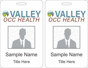 (image for) Valley Immediate Care - OCC Health Photo ID Vertical Double Sided Badge