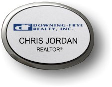 (image for) Downing-Frye Realty Silver Executive Oval Badge