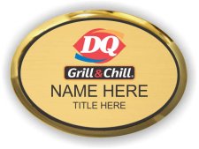 (image for) Dairy Queen Logo A Gold Oval Executive Badge