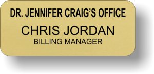 (image for) Dr. Jennifer Craig\'s Office Gold Badge