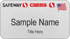(image for) Safeway Carrs Silver Veteran Name Badge