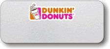 (image for) Dunkin' Donuts Silver Logo Only Badge