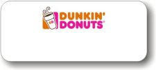 (image for) Dunkin' Donuts White Logo Only Badge
