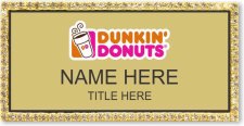 (image for) Dunkin' Donuts Gold Bling Badge