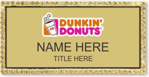 (image for) Dunkin\' Donuts Gold Bling Badge