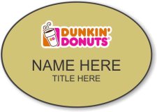 (image for) Dunkin' Donuts Oval Gold Badge