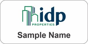 (image for) Dunlap Printing & Signs Standard White Badge