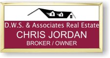 (image for) D.W.S. & Associates Real Estate Gold Executive Badge