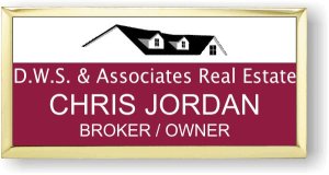 (image for) D.W.S. & Associates Real Estate Gold Executive Badge