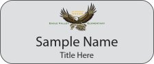 (image for) Eagle Valley Elementary - Eagle County School District Standard Silver Name Badge