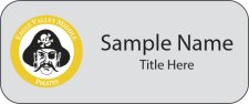 (image for) Eagle Valley Middle - Eagle County School District Standard Silver Name Badge