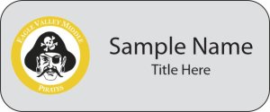 (image for) Eagle Valley Middle - Eagle County School District Standard Silver Name Badge