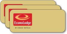 (image for) Econolodge Red Logo Gold Badges (Logo Only) 25-Pack