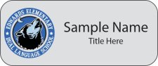 (image for) Edwards Elementary - Eagle County School District Standard Silver Name Badge